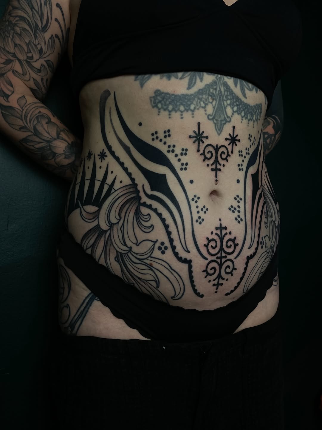 Tattoo by @bimtxtt — blackwork, ornamental