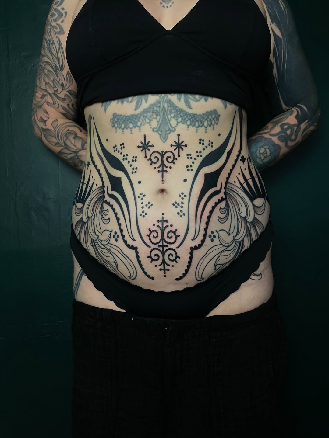Tattoo by @bimtxtt — blackwork, ornamental