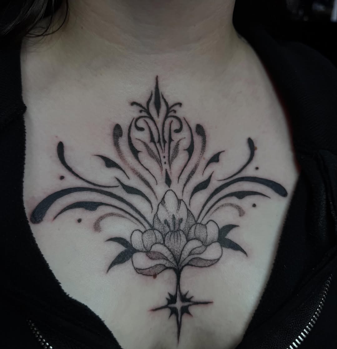 Tattoo by @olivia__tattoos — blackwork, ornamental
