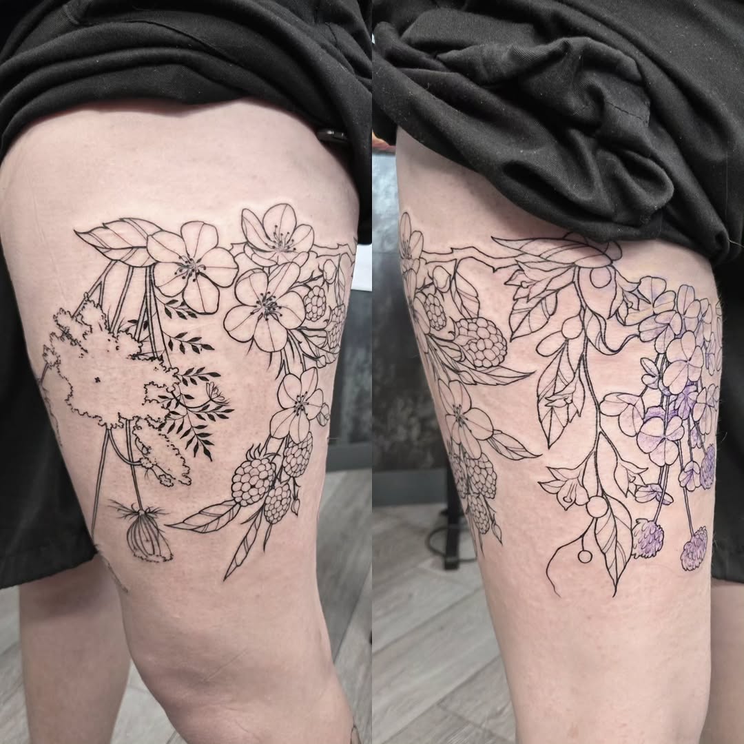 Tattoo by @tattooswithlove — illustrative, fine_line