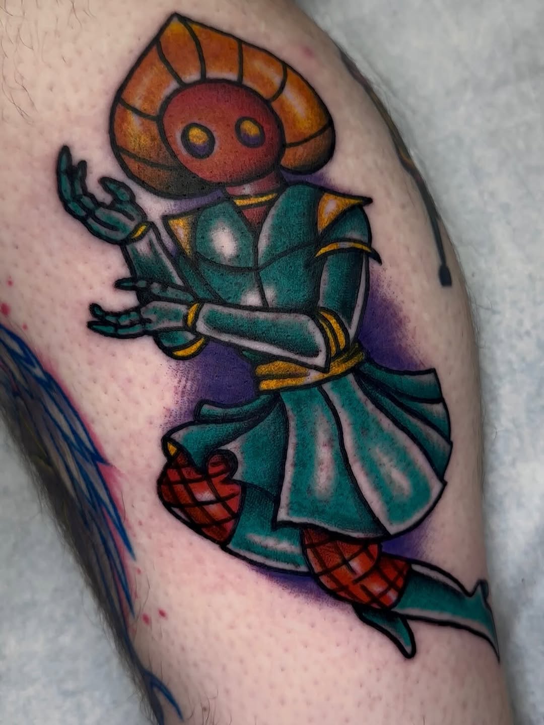 Tattoo by @weepingolive — american_traditional, illustrative