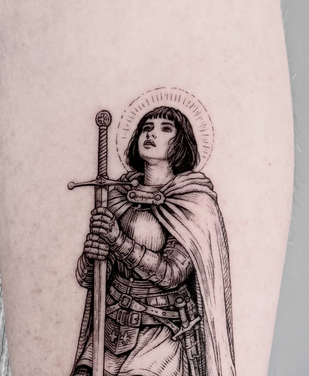 Tattoo by @krueger.ink — illustrative, black_and_grey