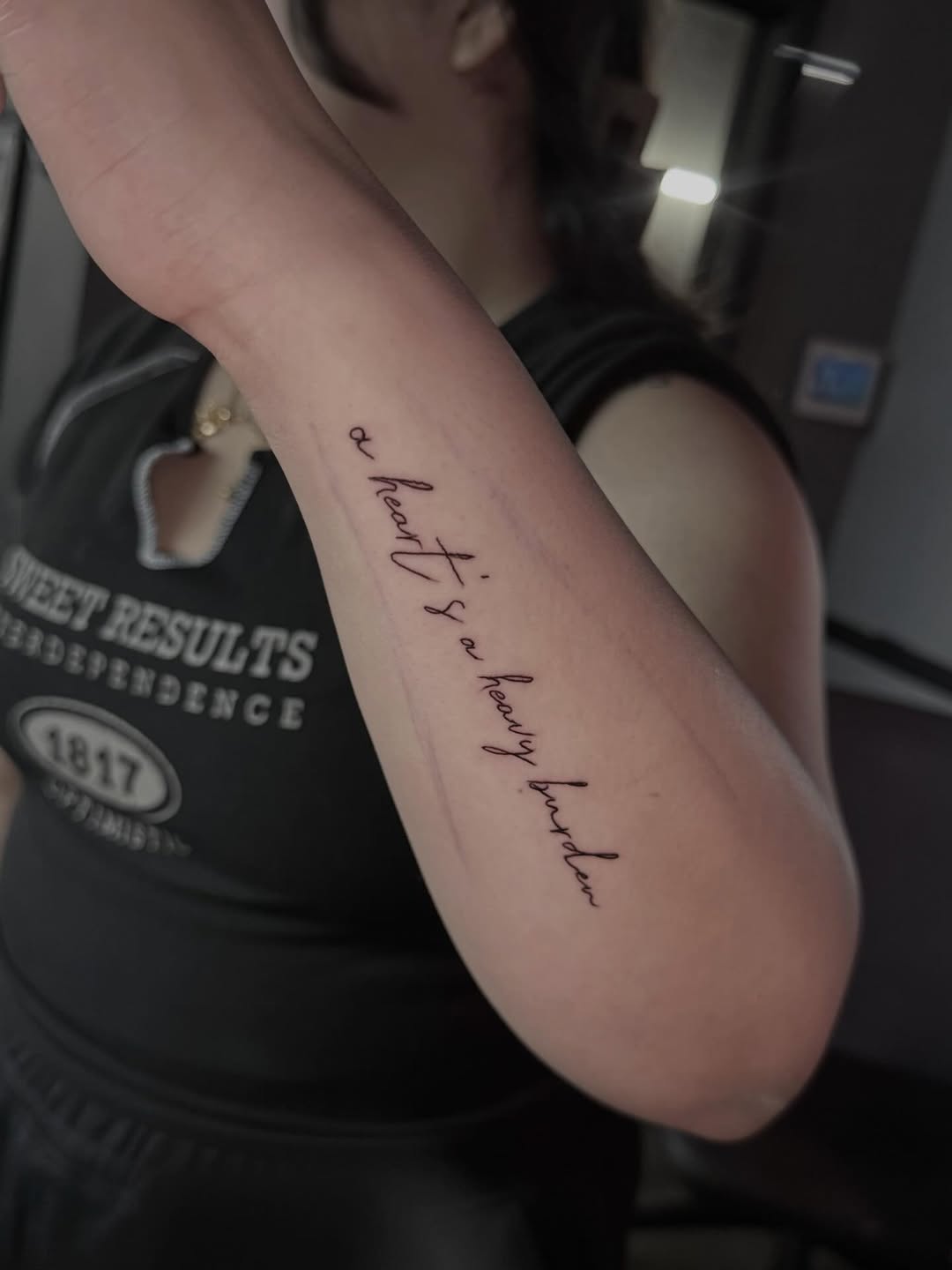 Tattoo by @ink_with_kiron β lettering_script, fine_line