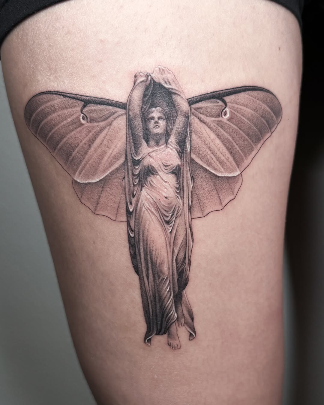 Tattoo by @raeanne.ink β realism, black_and_grey