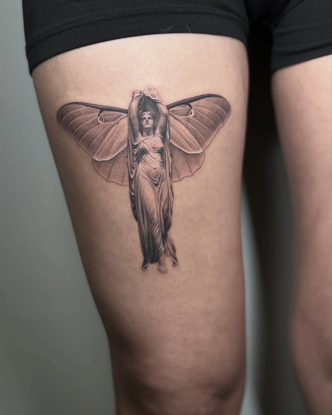 Tattoo by @raeanne.ink β realism, black_and_grey