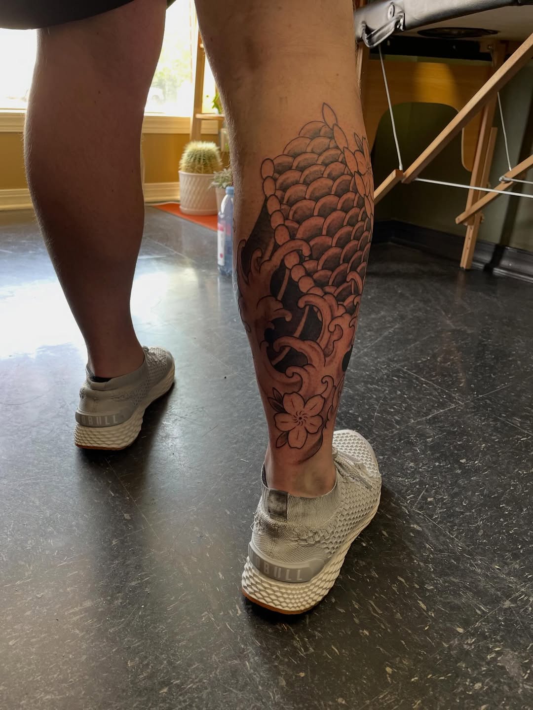 Tattoo by @mharristattoos — japanese_irezumi, black_and_grey