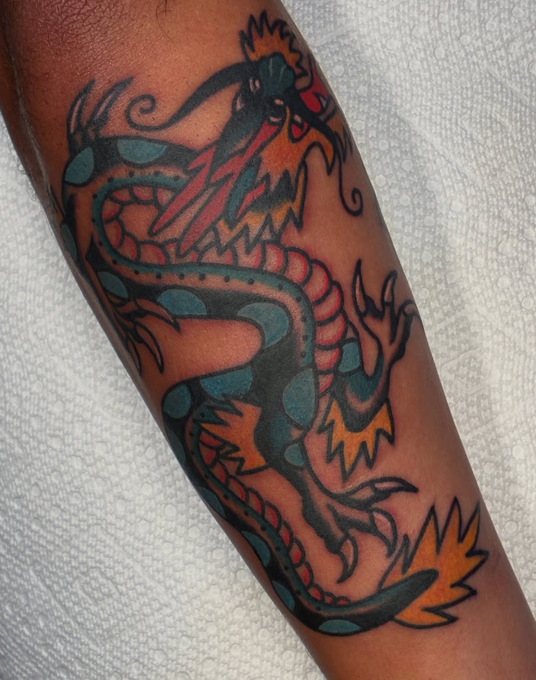 Tattoo by @dirtnaptattoos — american_traditional, japanese_irezumi