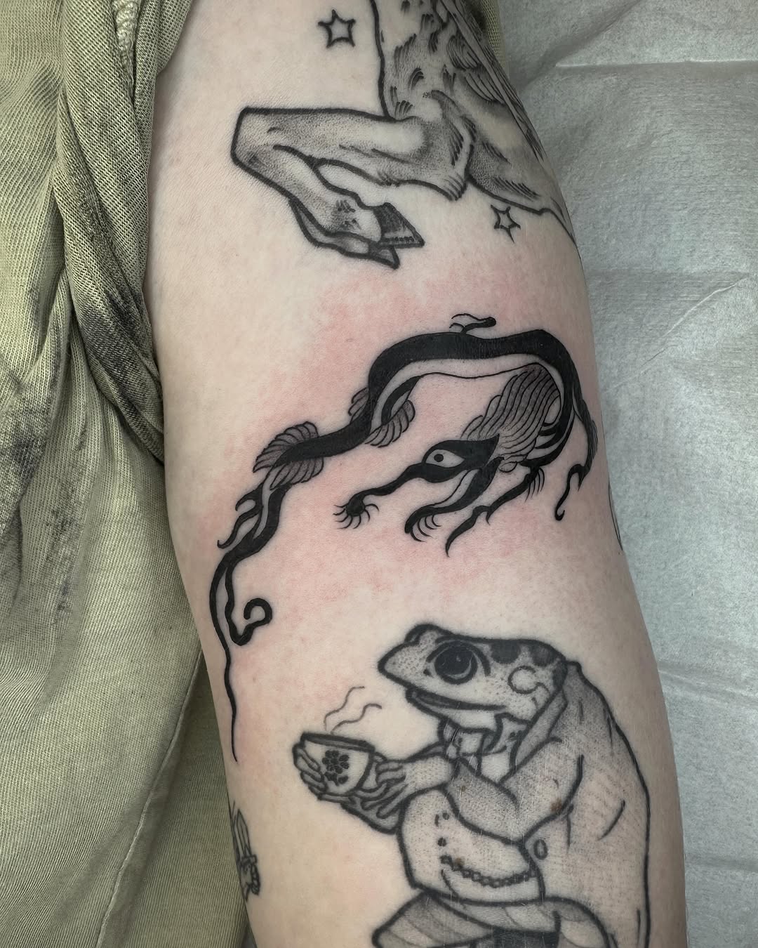 Tattoo by @ameliarosetattoo — blackwork