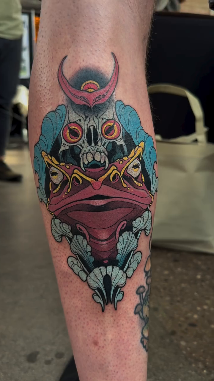 Tattoo by @sacred_crow — neo_traditional, japanese_irezumi