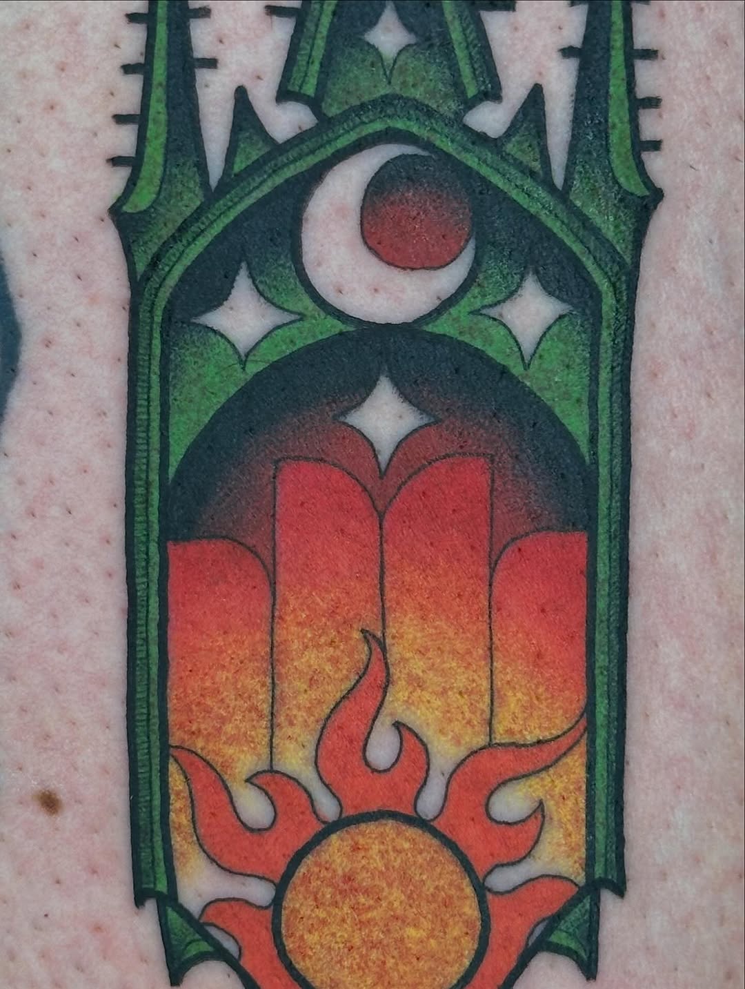 Tattoo by @mandyfostertattoos — illustrative, black_and_grey