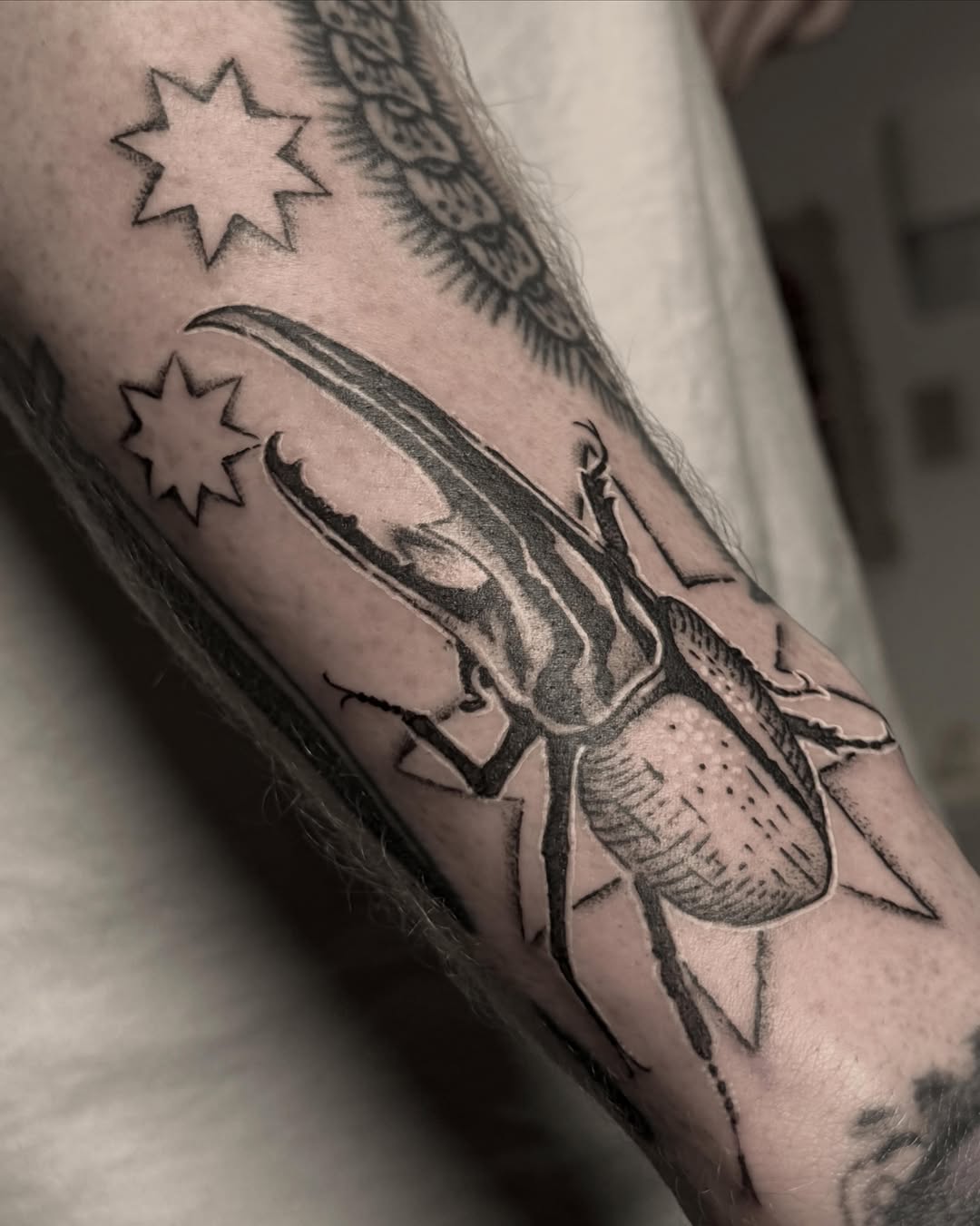 Tattoo by @dimsouls — black_and_grey
