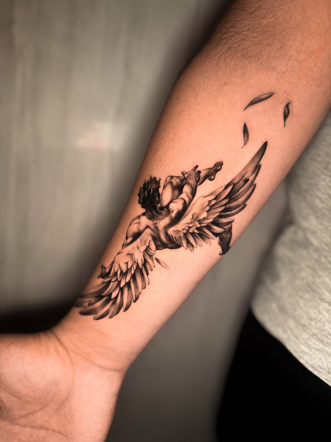 Tattoo by @recky.tattoos — realism, black_and_grey