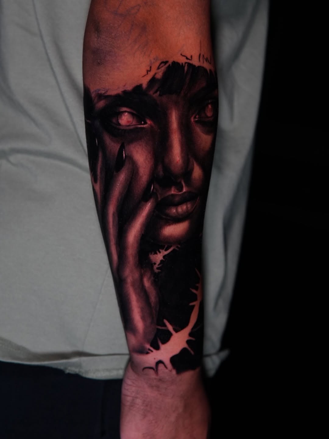 Tattoo by @lalyinkz — realism, dark_realism
