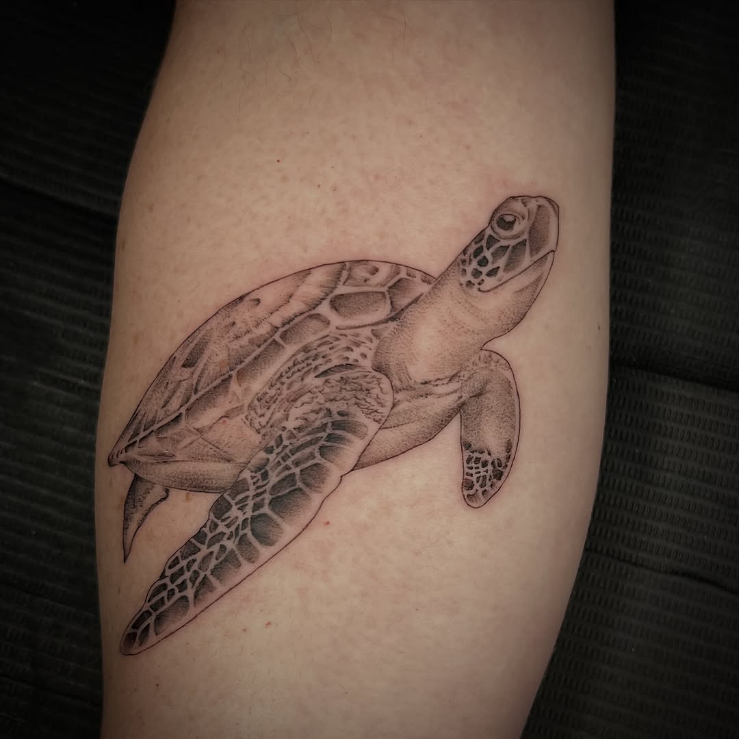 Tattoo by @southpaw.stipple โ realism, black_and_grey