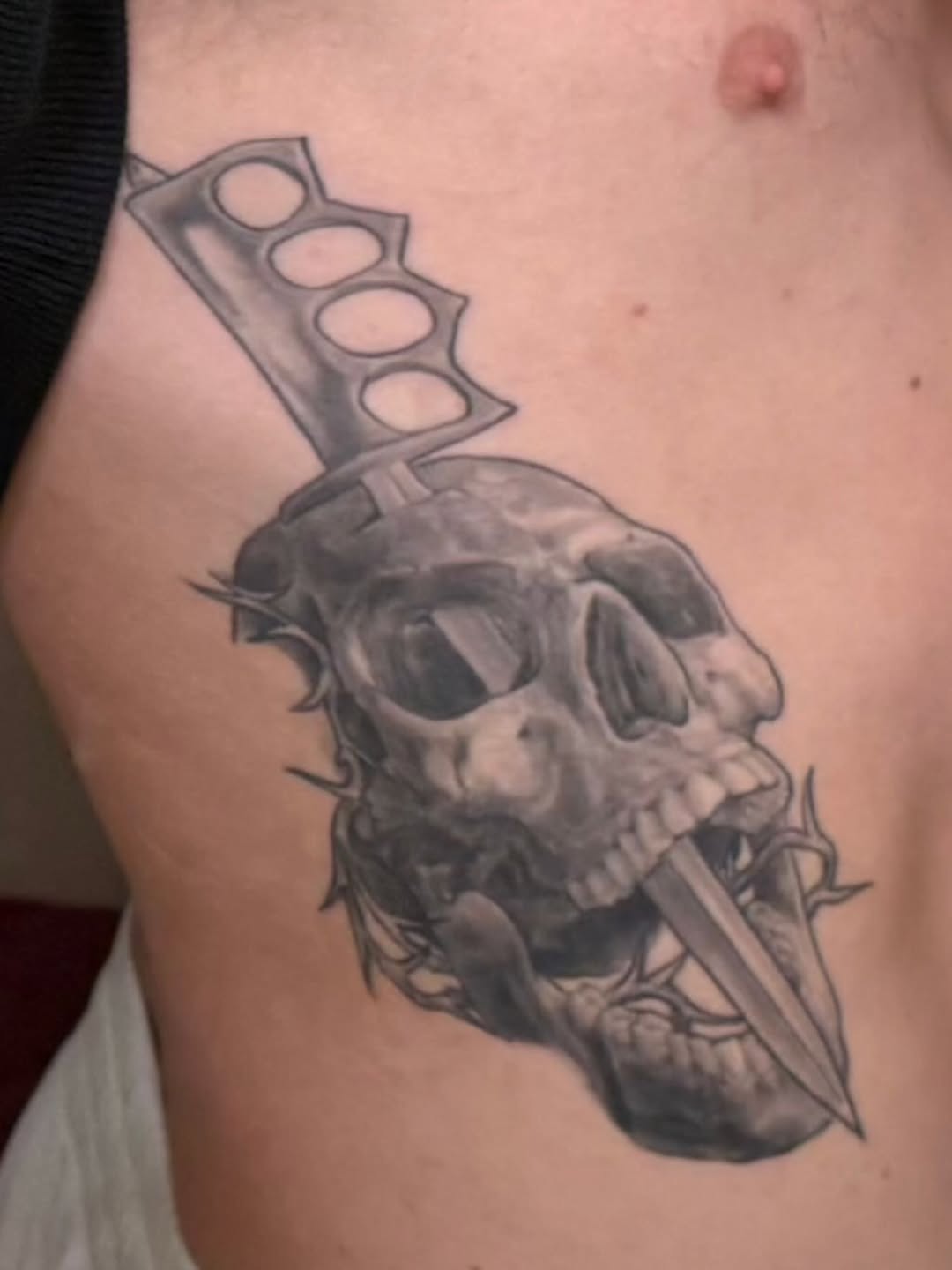 Tattoo by @inkedby_adam — black_and_grey, realism