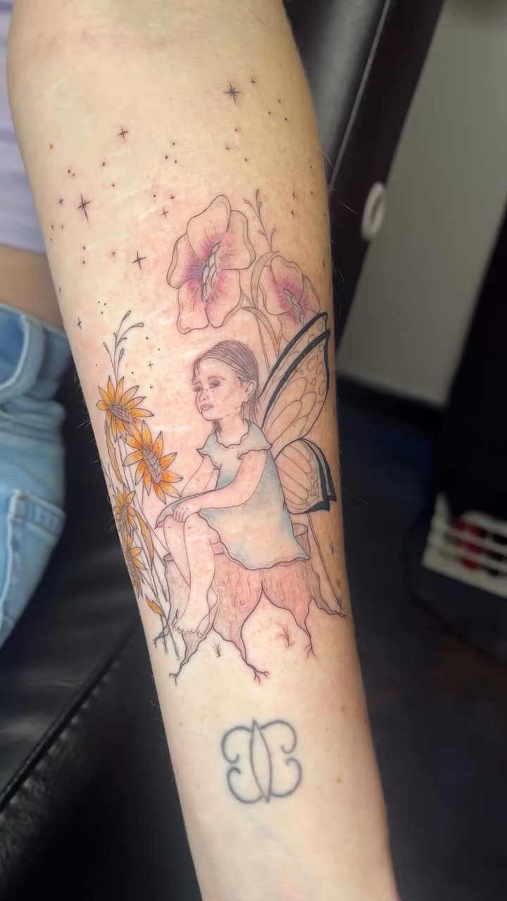 Tattoo by @sidryantattoo — illustrative, fine_line
