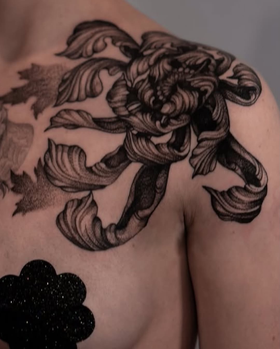 Tattoo by @da.gloom — black_and_grey, ornamental