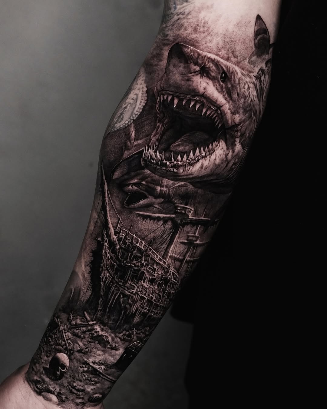 Tattoo by @by.daho โ realism, black_and_grey