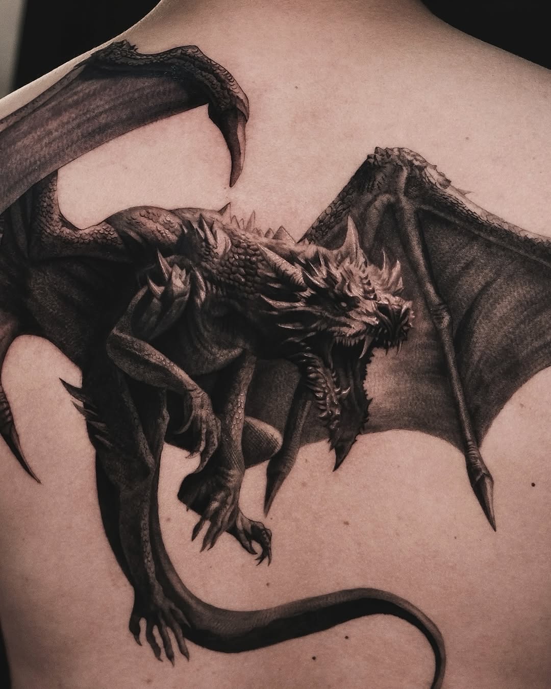 Tattoo by @by.daho โ realism, dark_realism
