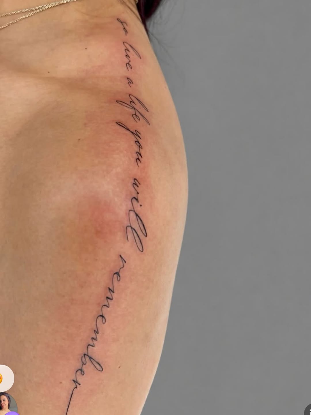 Tattoo by @wellenrodrigues_art — lettering_script, fine_line