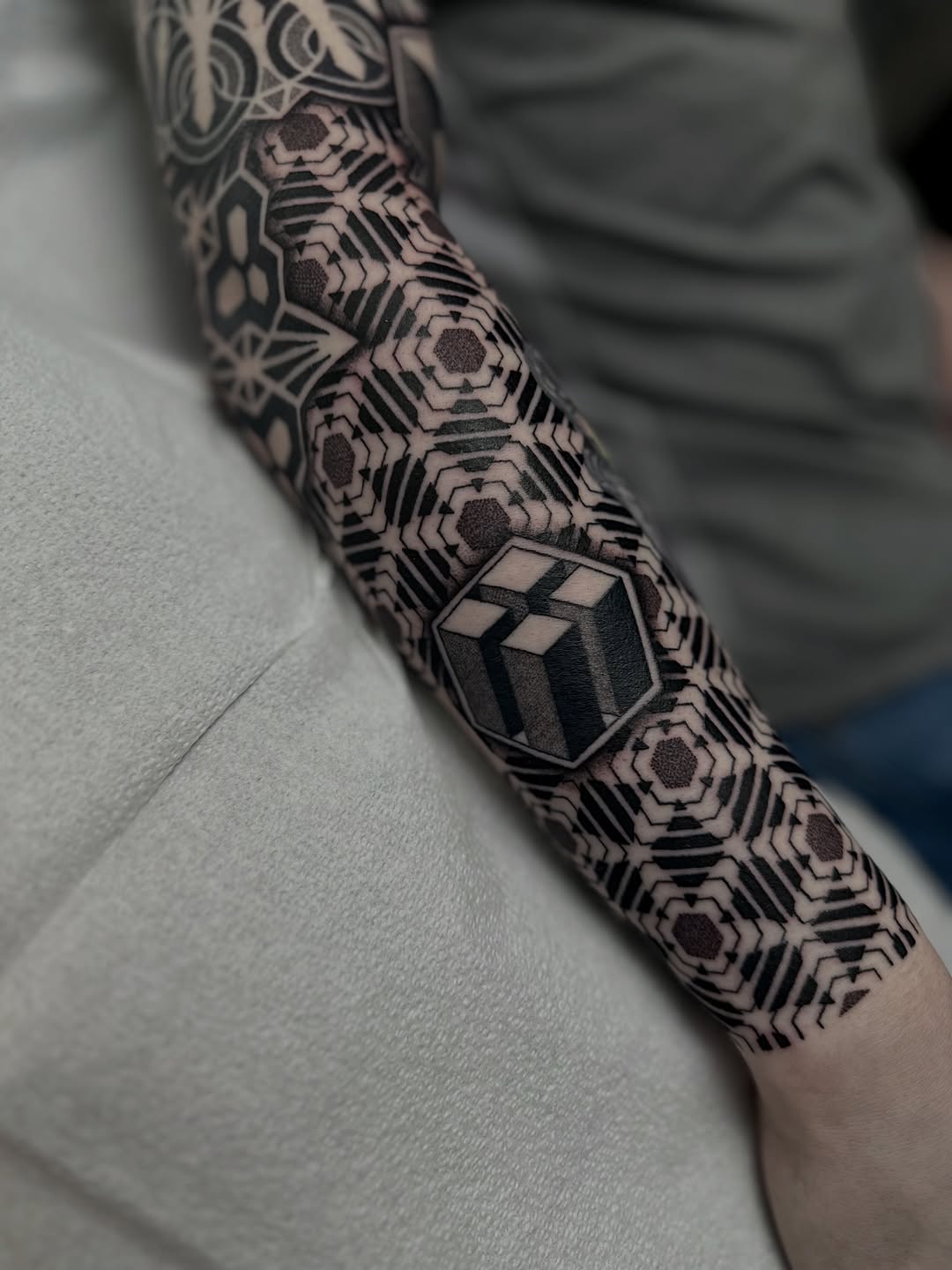 Tattoo by @justinryanxom — geometric, blackwork