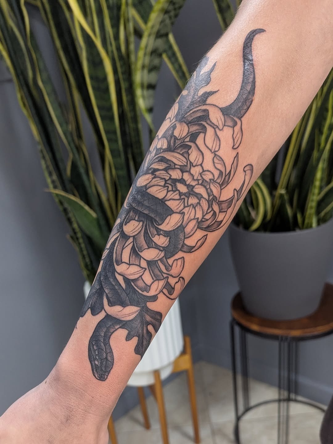 Tattoo by @tattoosbydustinb — japanese_irezumi, black_and_grey