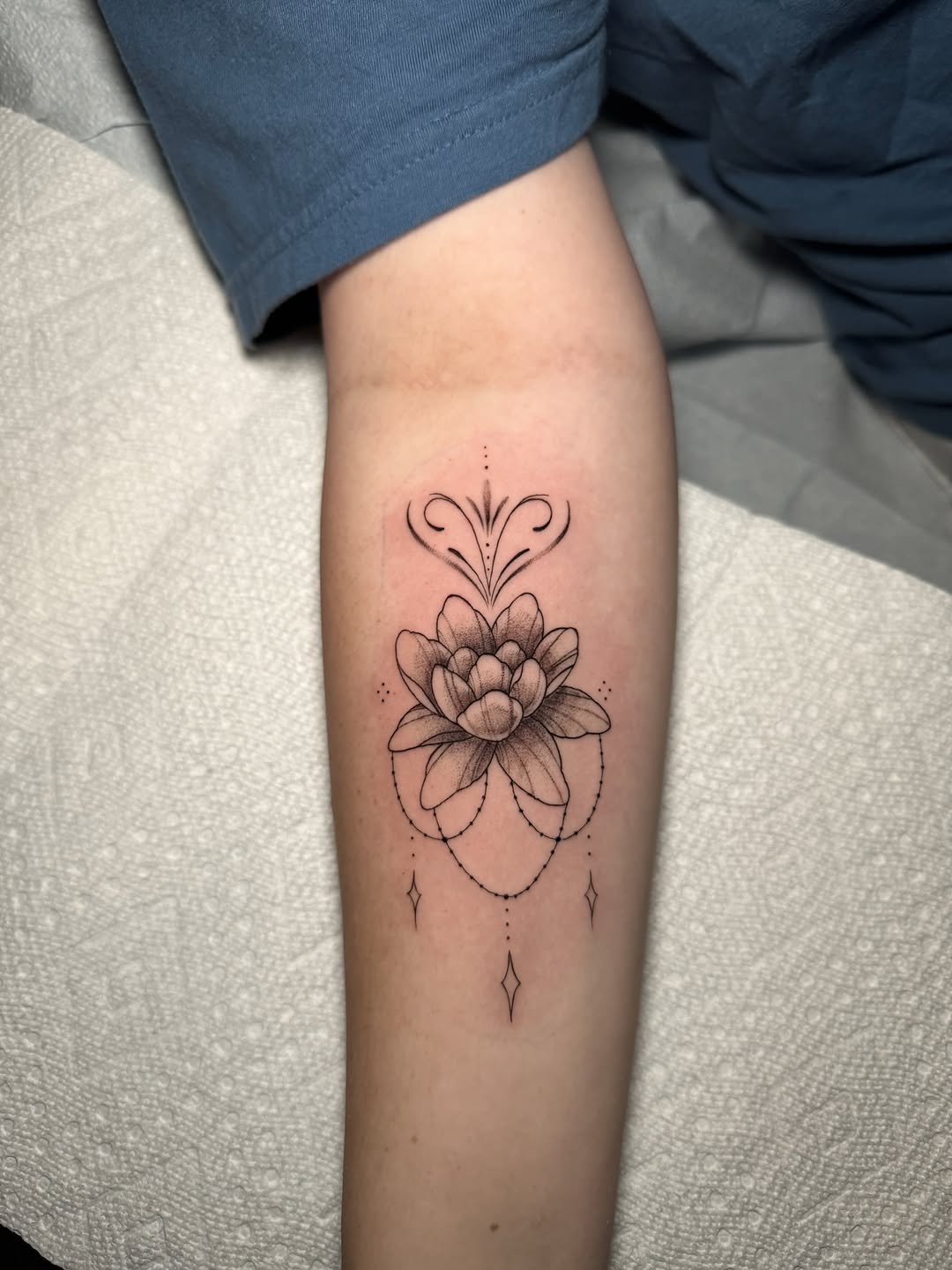 Tattoo by @gnat_art โ fine_line