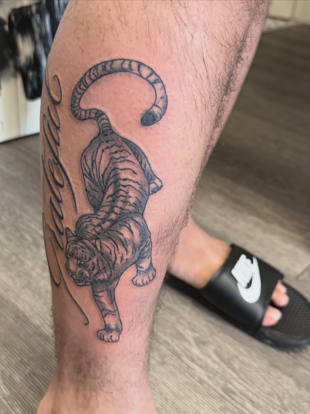 Tattoo by @shinetatts — black_and_grey