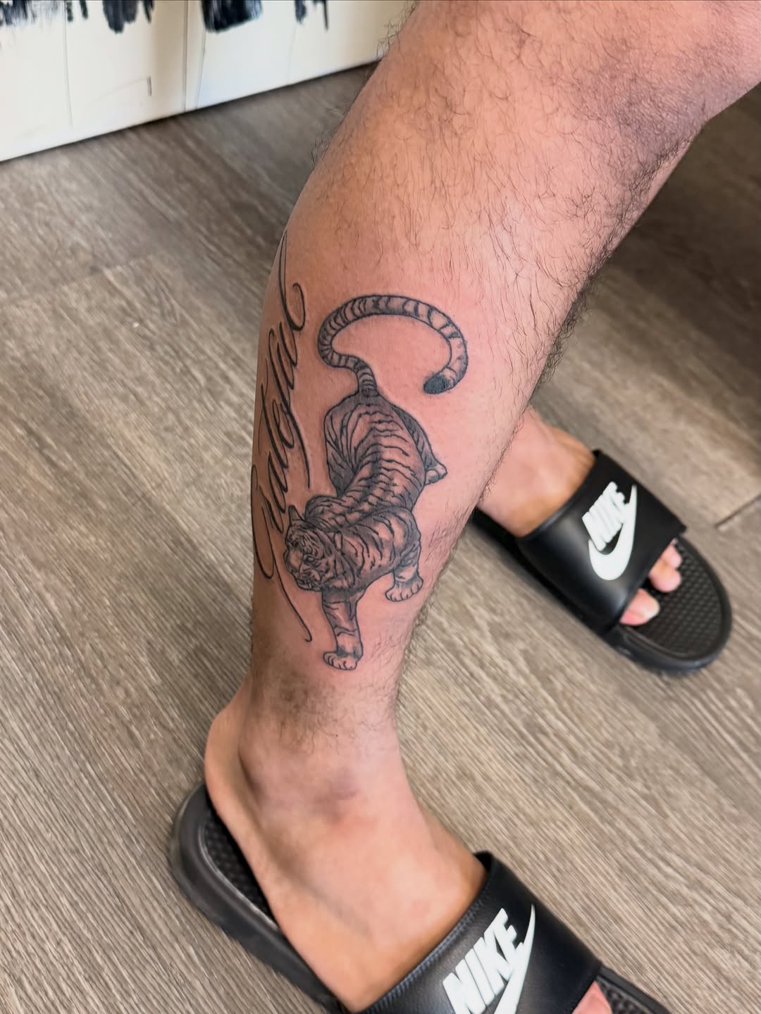Tattoo by @shinetatts — black_and_grey