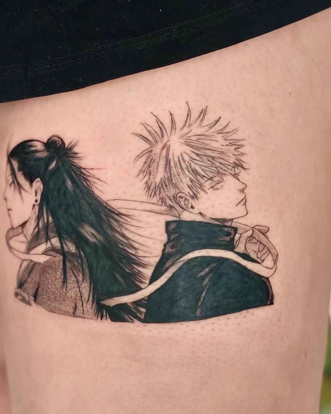 Tattoo by @_justq_inkkk โ anime