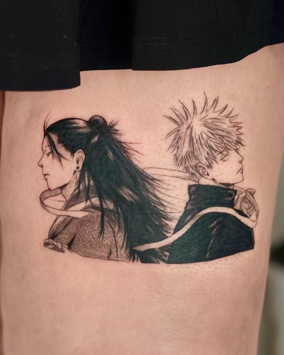 Tattoo by @_justq_inkkk โ anime