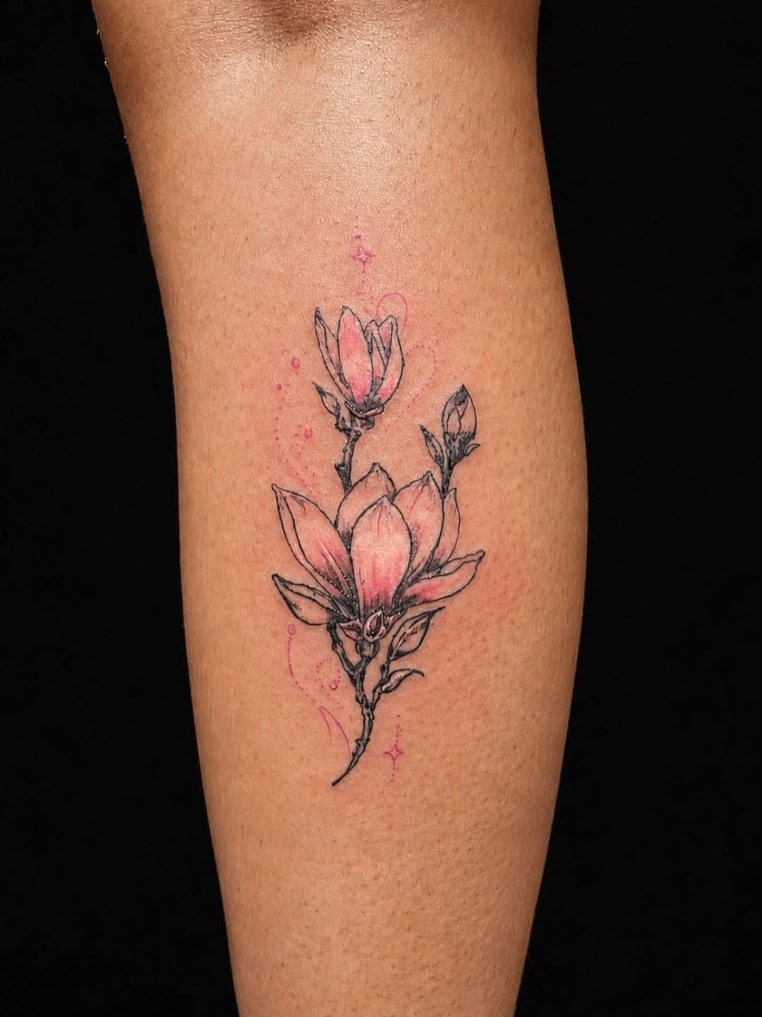 Tattoo by @dfineink — fine_line, watercolor
