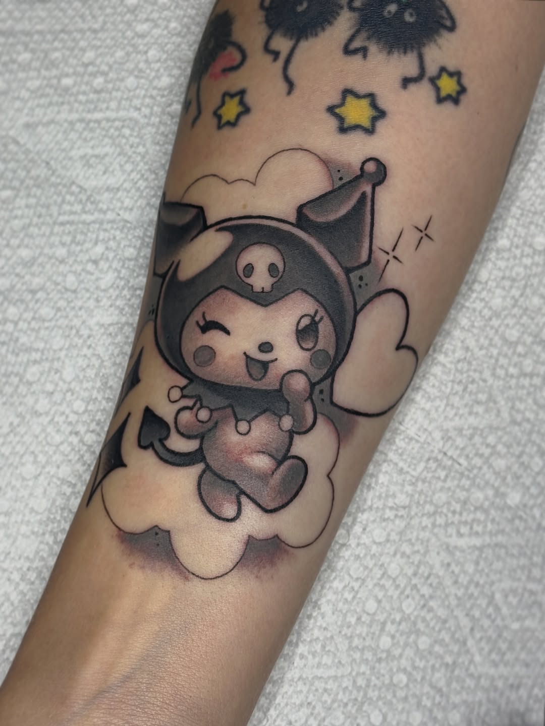 Tattoo by @hhaylayy — new_school, black_and_grey