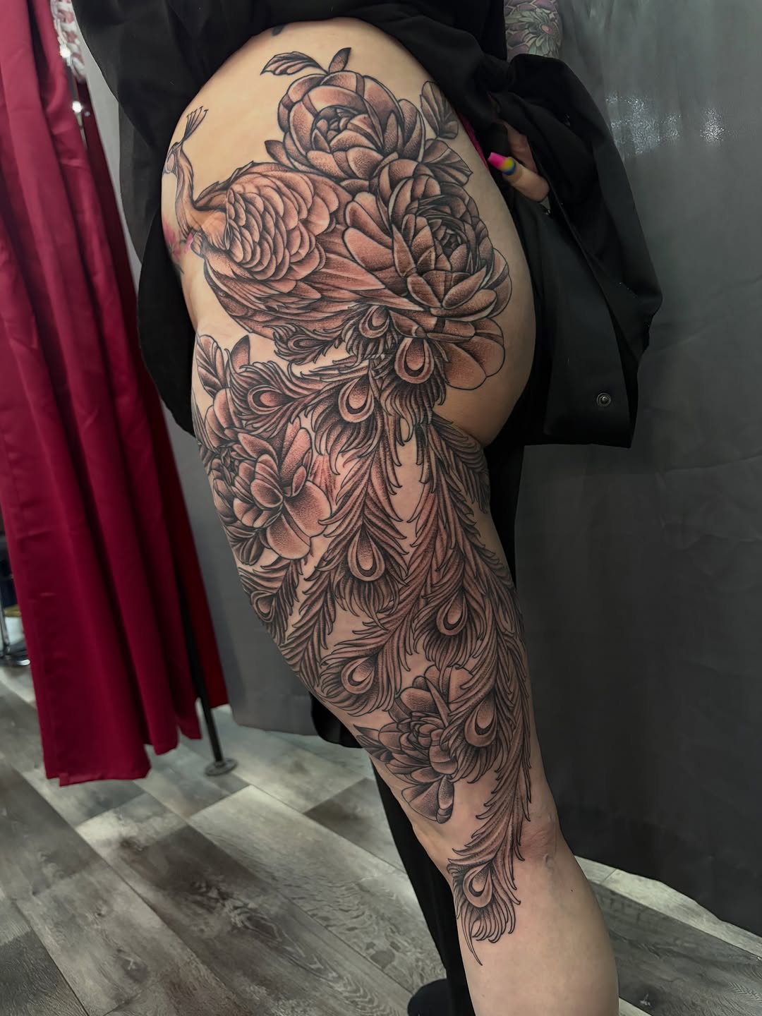 Tattoo by @bodyartbyalia — black_and_grey