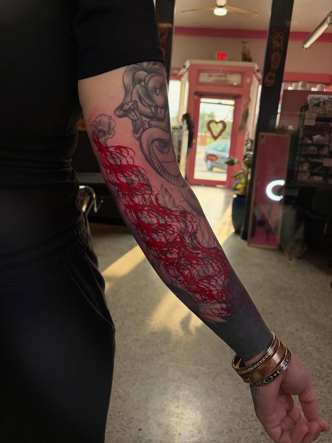 Tattoo by @inknerm — blackwork, illustrative