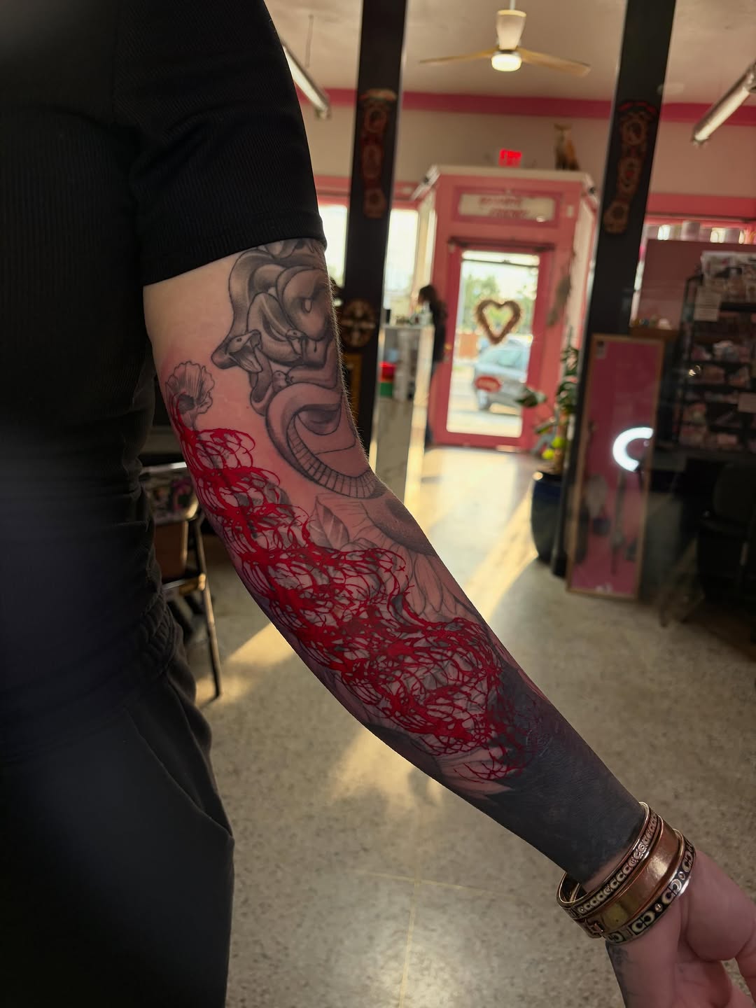 Tattoo by @inknerm — blackwork, illustrative