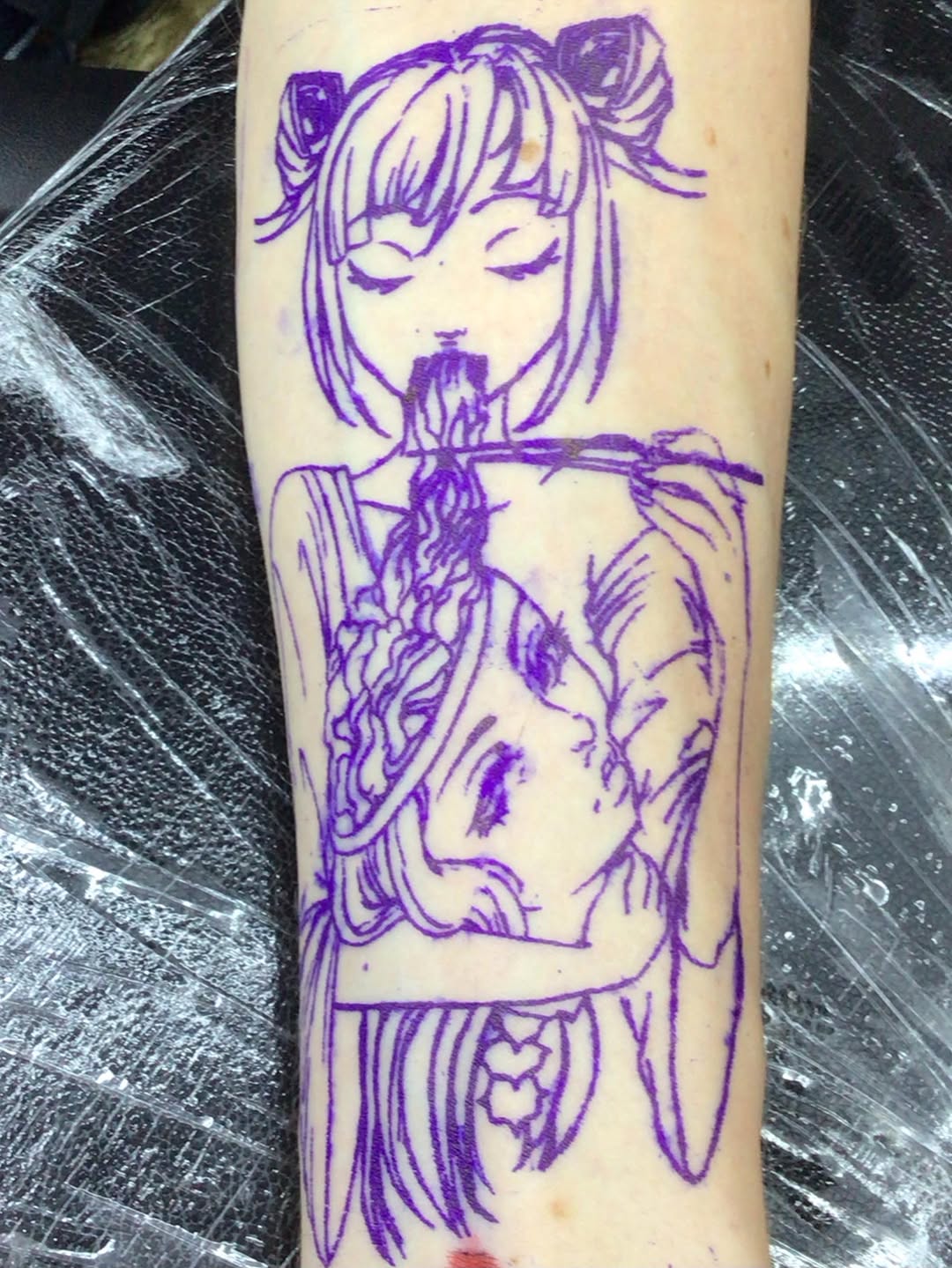 Tattoo by @ink_princesaa — illustrative, anime