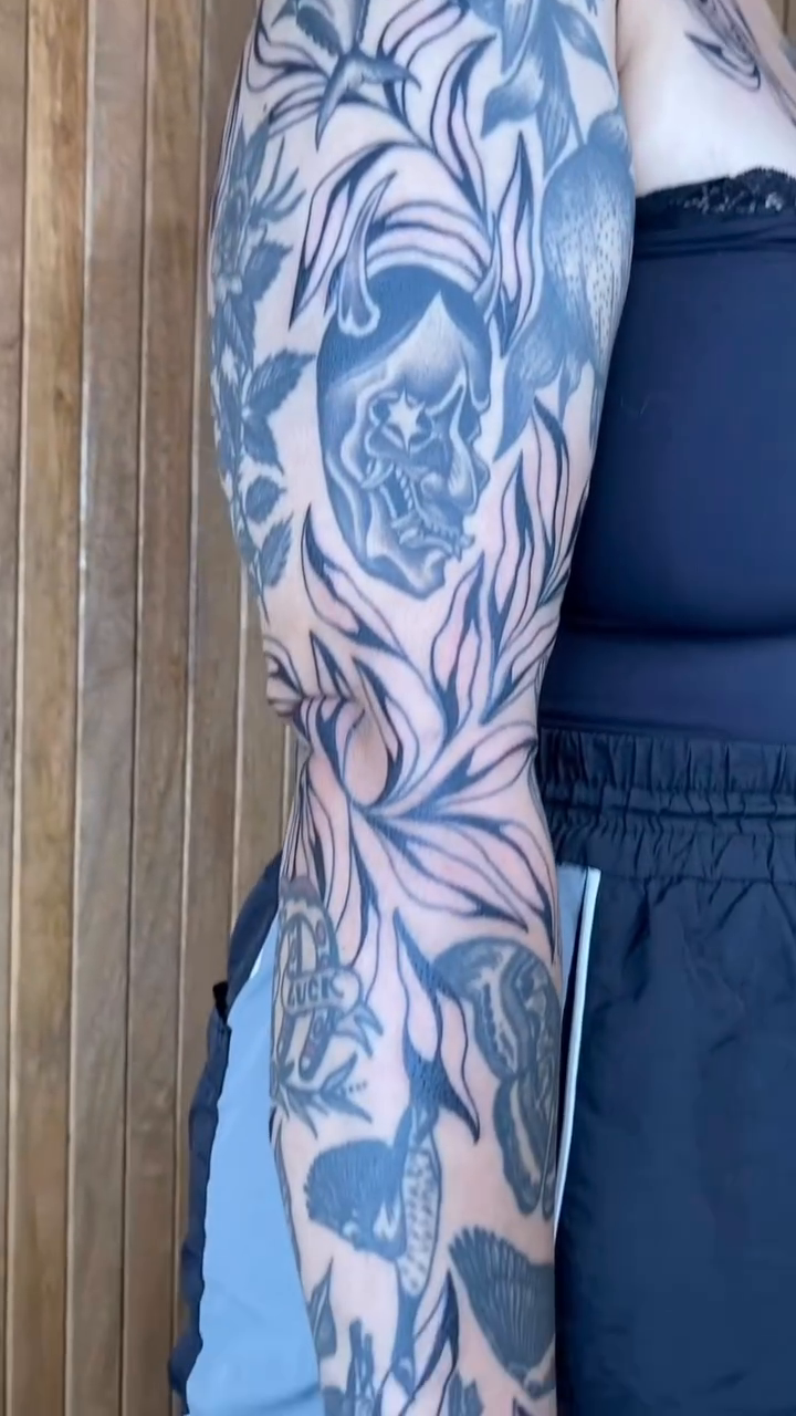 Tattoo by @rippintattoos — black_and_grey, realism