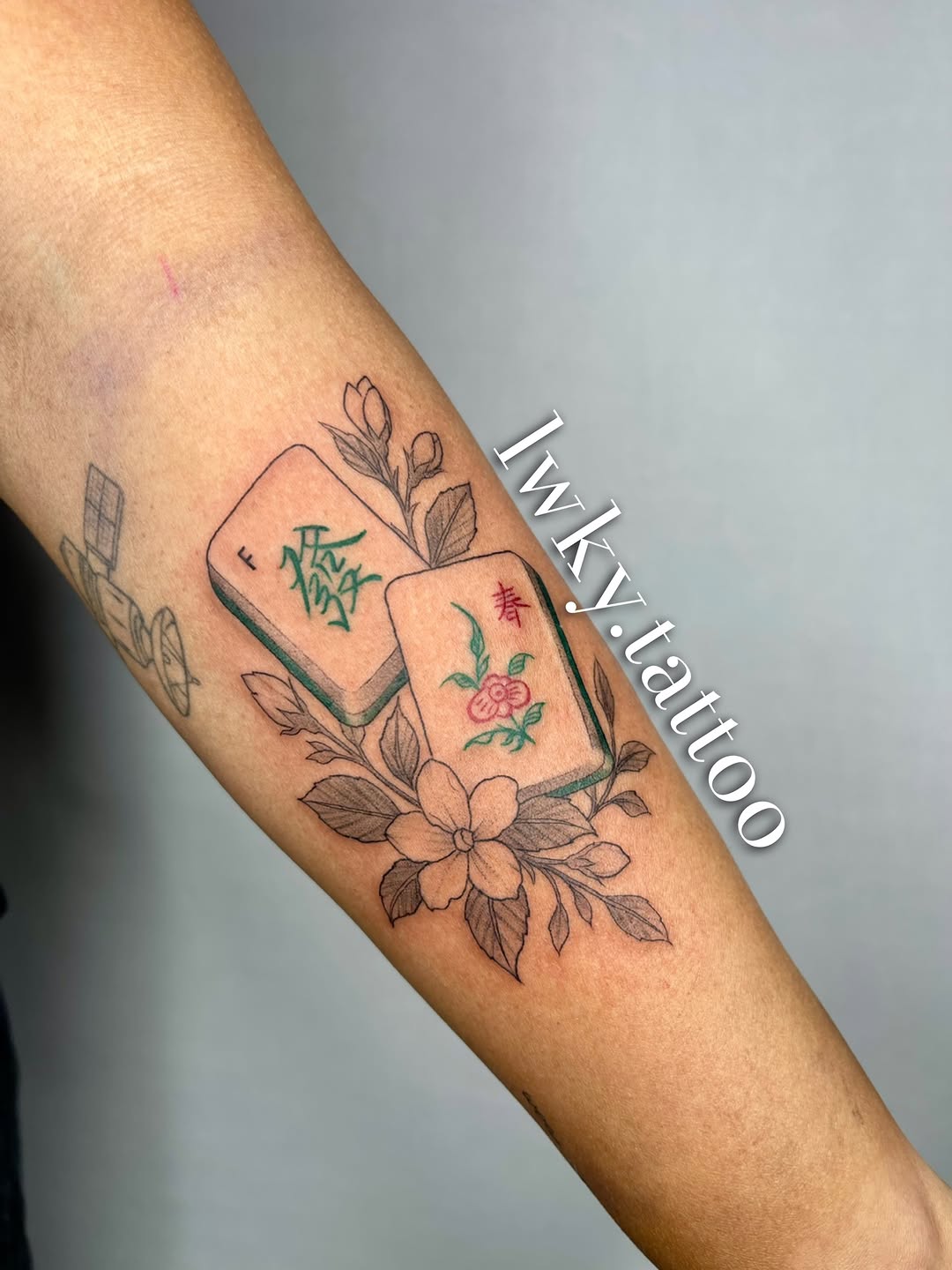 Tattoo by @lwky.tattoo โ fine_line, chicano