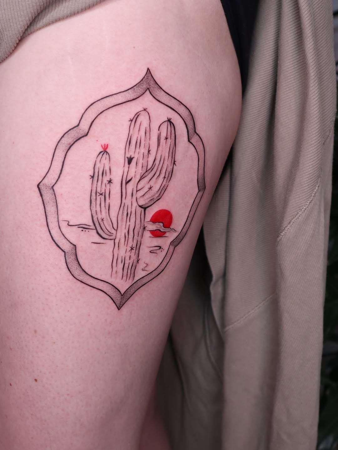 Tattoo by @hbarbarella.art — fine_line, illustrative