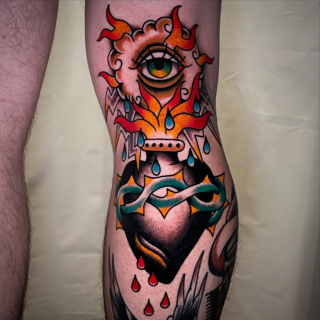 Tattoo by @michelparisay — american_traditional, neo_traditional