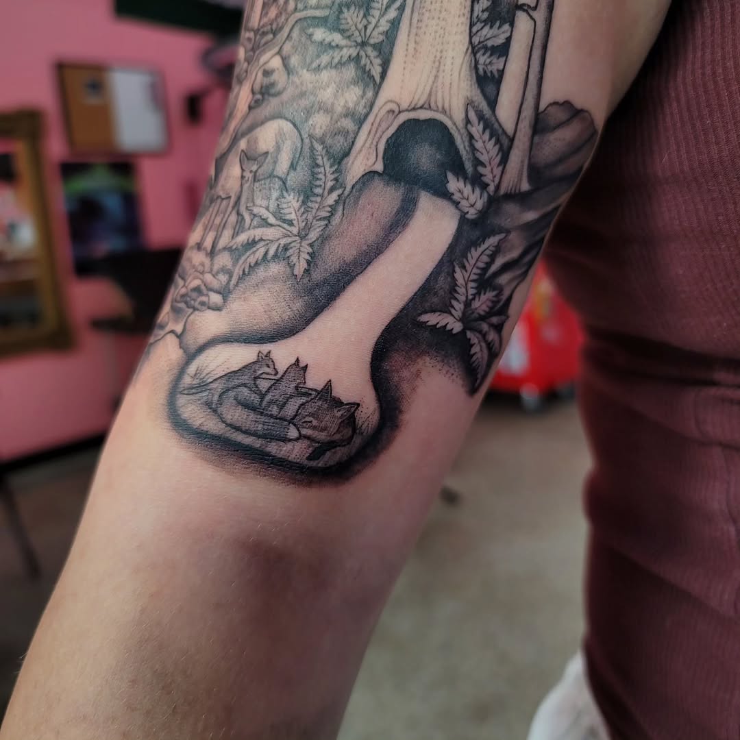 Tattoo by @xxvalhalla_tattoosxx — black_and_grey, illustrative