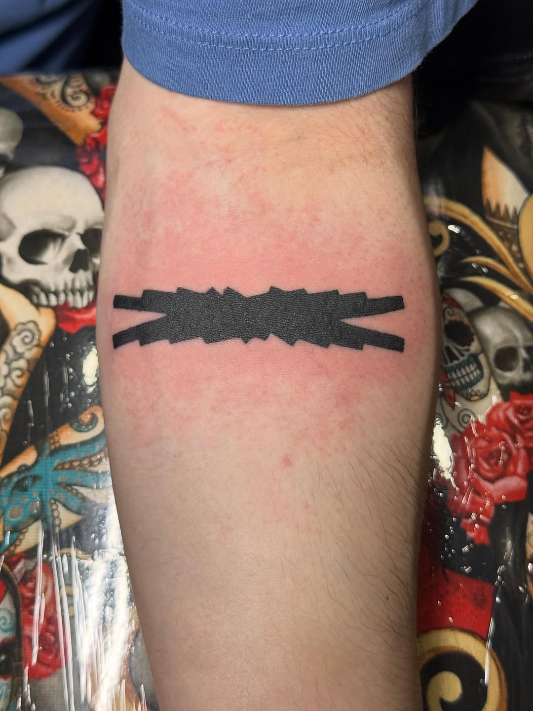 Tattoo by @bubblegum_and_bones — blackwork, geometric