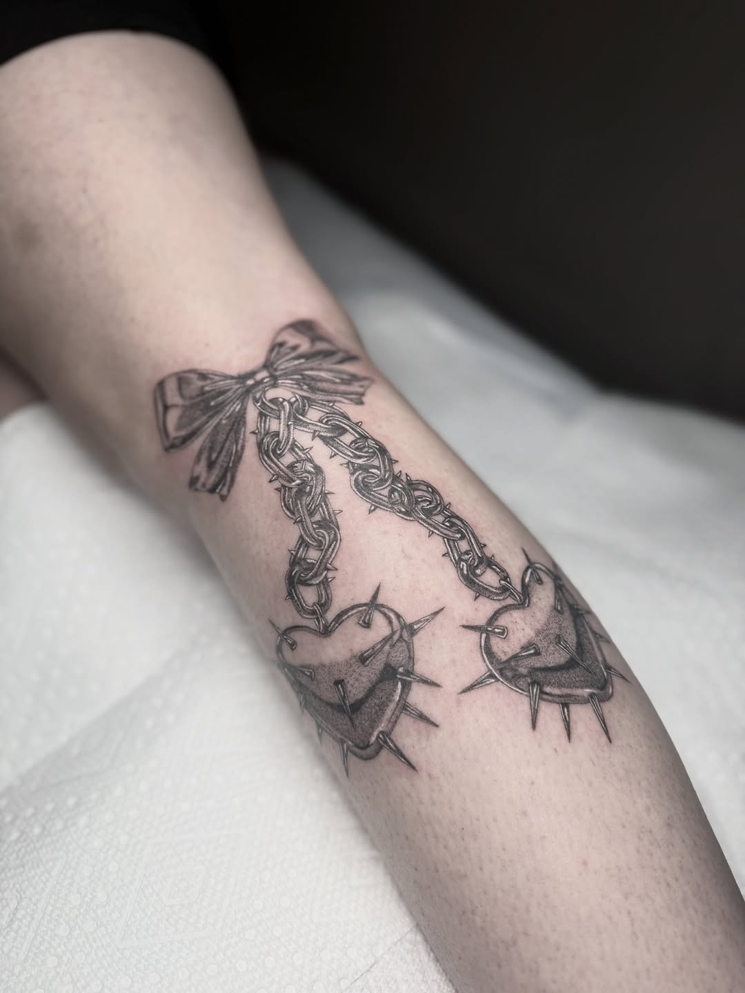 Tattoo by @rayasxmvf_ β black_and_grey