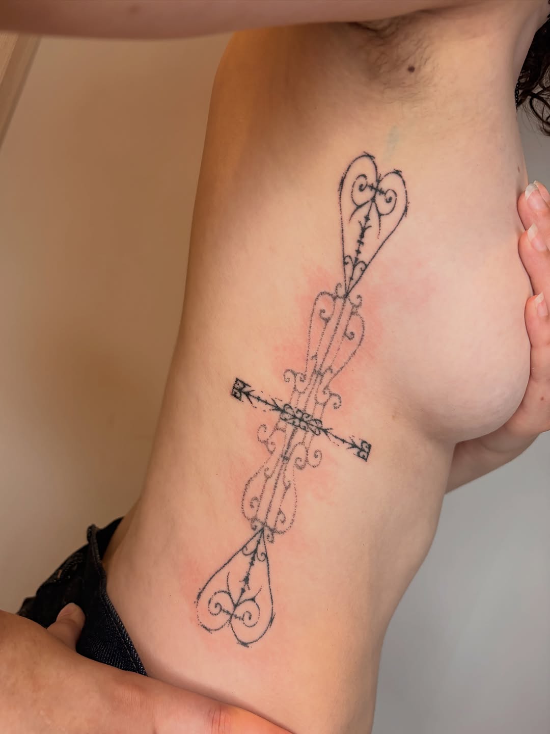 Tattoo by @swamp__slut — dotwork, ornamental