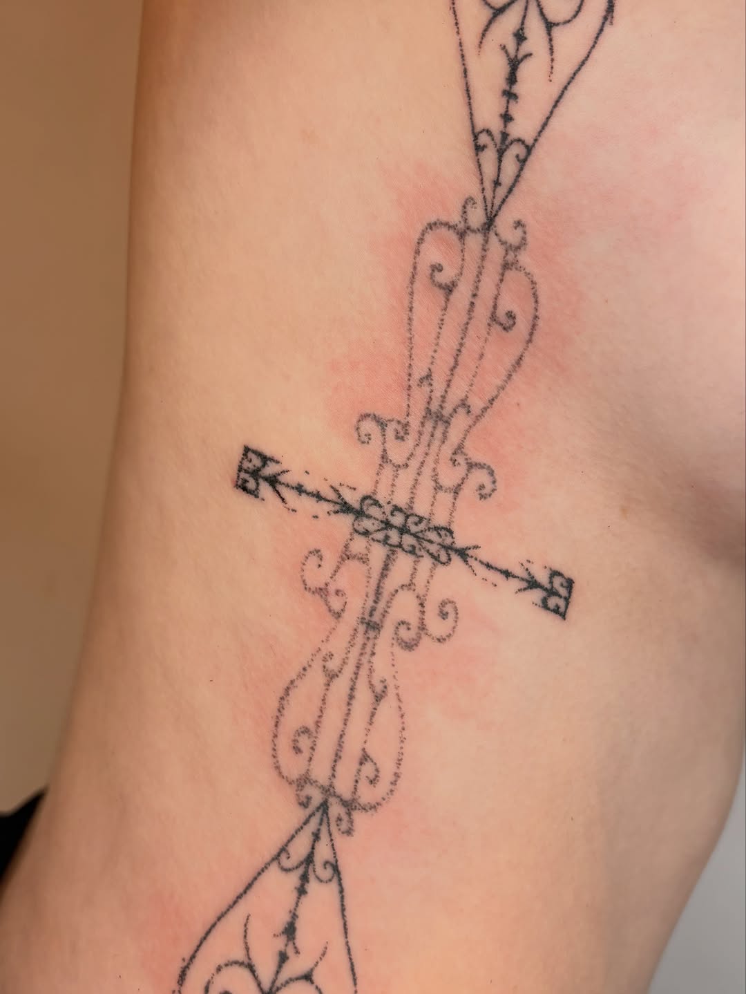 Tattoo by @swamp__slut — ornamental, dotwork