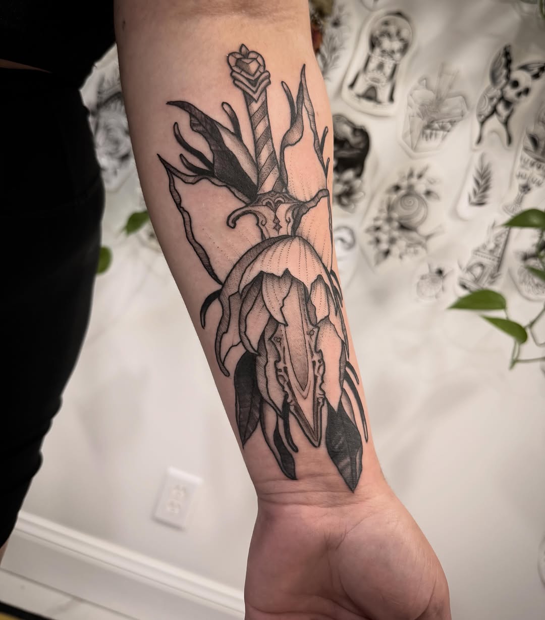 Tattoo by @darkartist82 โ black_and_grey, realism
