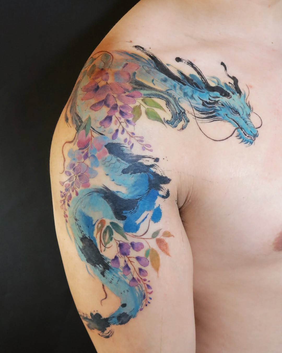Tattoo by @sylvia.ink.journal — watercolor