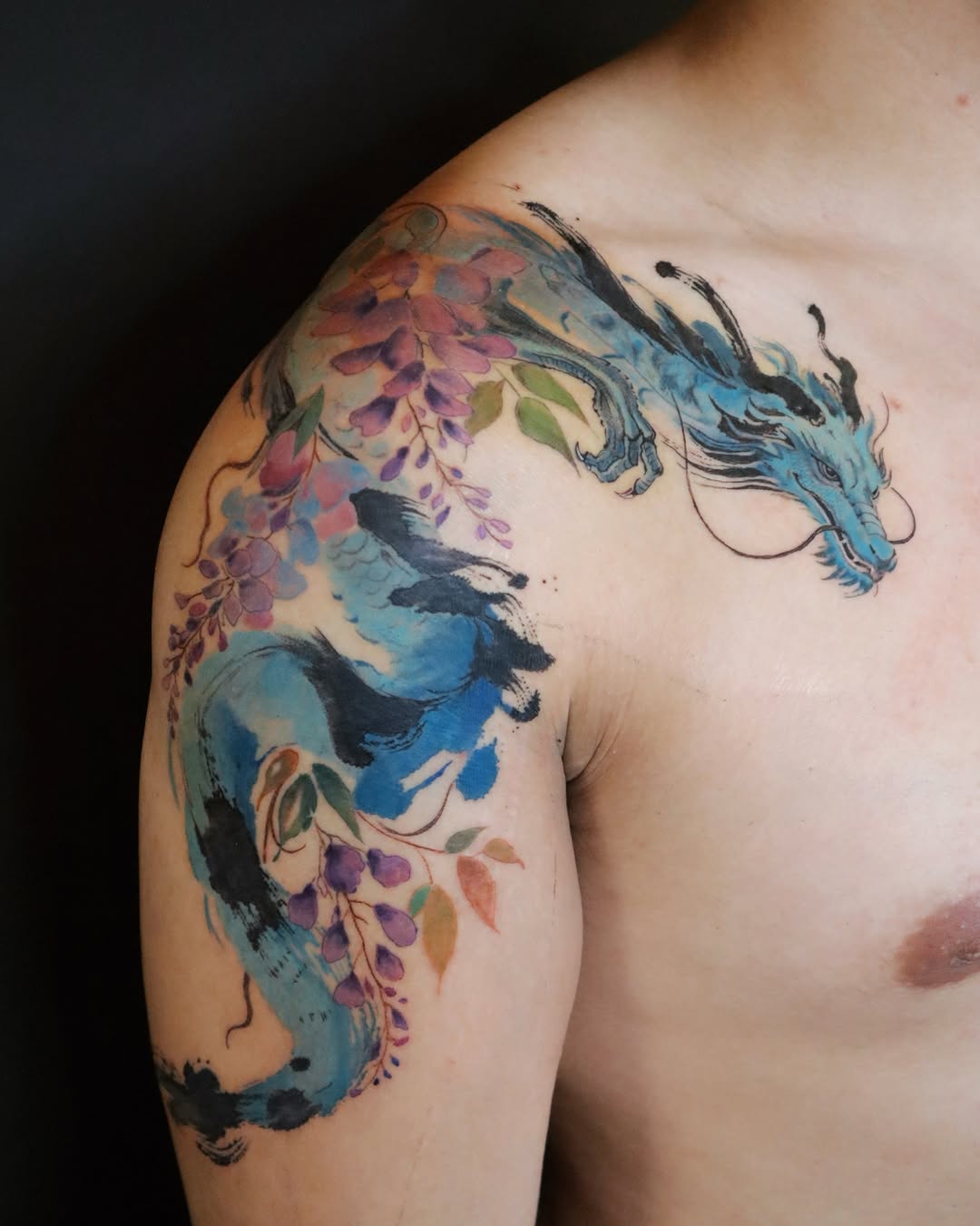 Tattoo by @sylvia.ink.journal — watercolor