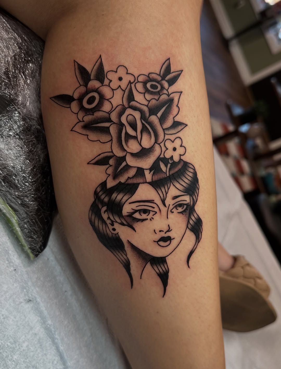 Tattoo by @eggtattooer — american_traditional, illustrative